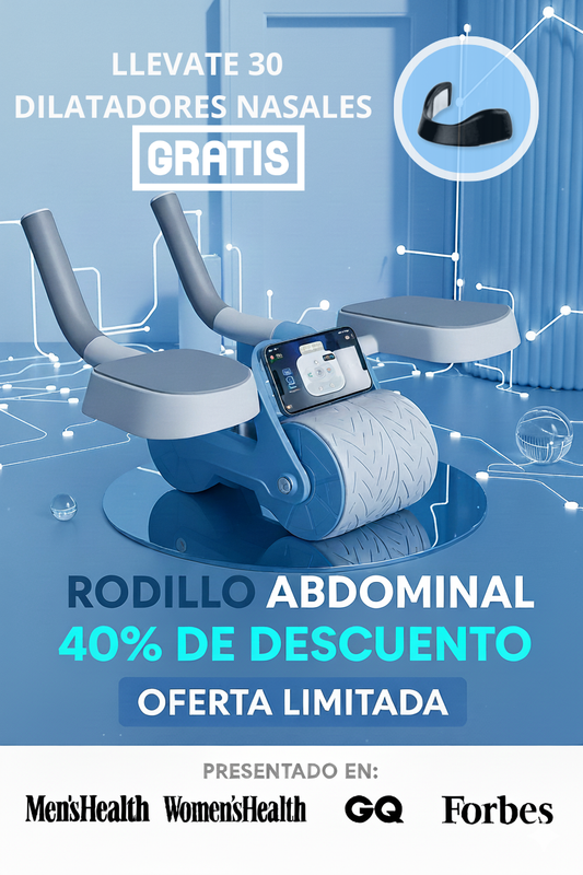 Rodillo Abdominal Coreo™ + 30 Tiras Nasales (GRATIS) - Edición Limitada